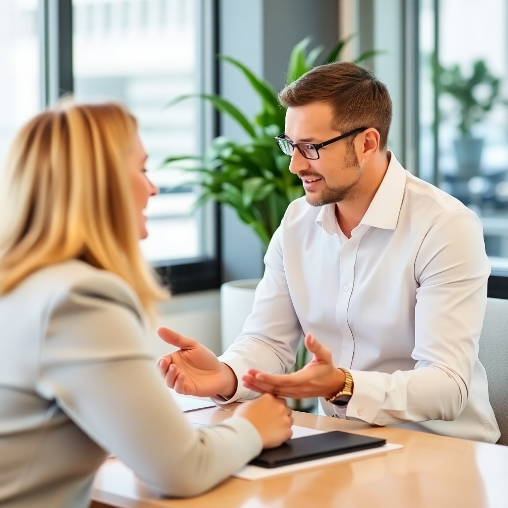  A consultant providing a personalized consultation, with tailored solutions. Use a professional and supportive style.