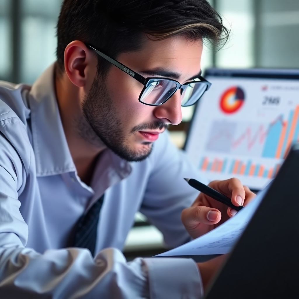  A forensic accountant analyzing financial data for irregularities. Use a detailed and analytical style.