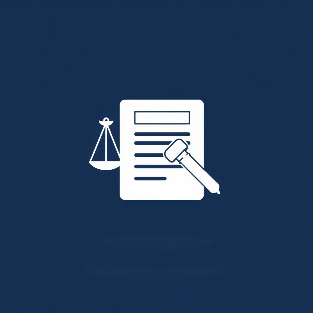 A symbol of regulatory compliance, such as a legal document. Use a professional and trustworthy style.