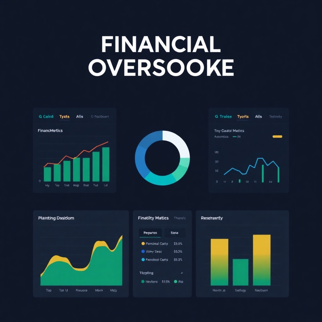  A visual representation of financial oversight, such as a dashboard monitoring key metrics. Use a modern and organized style.
