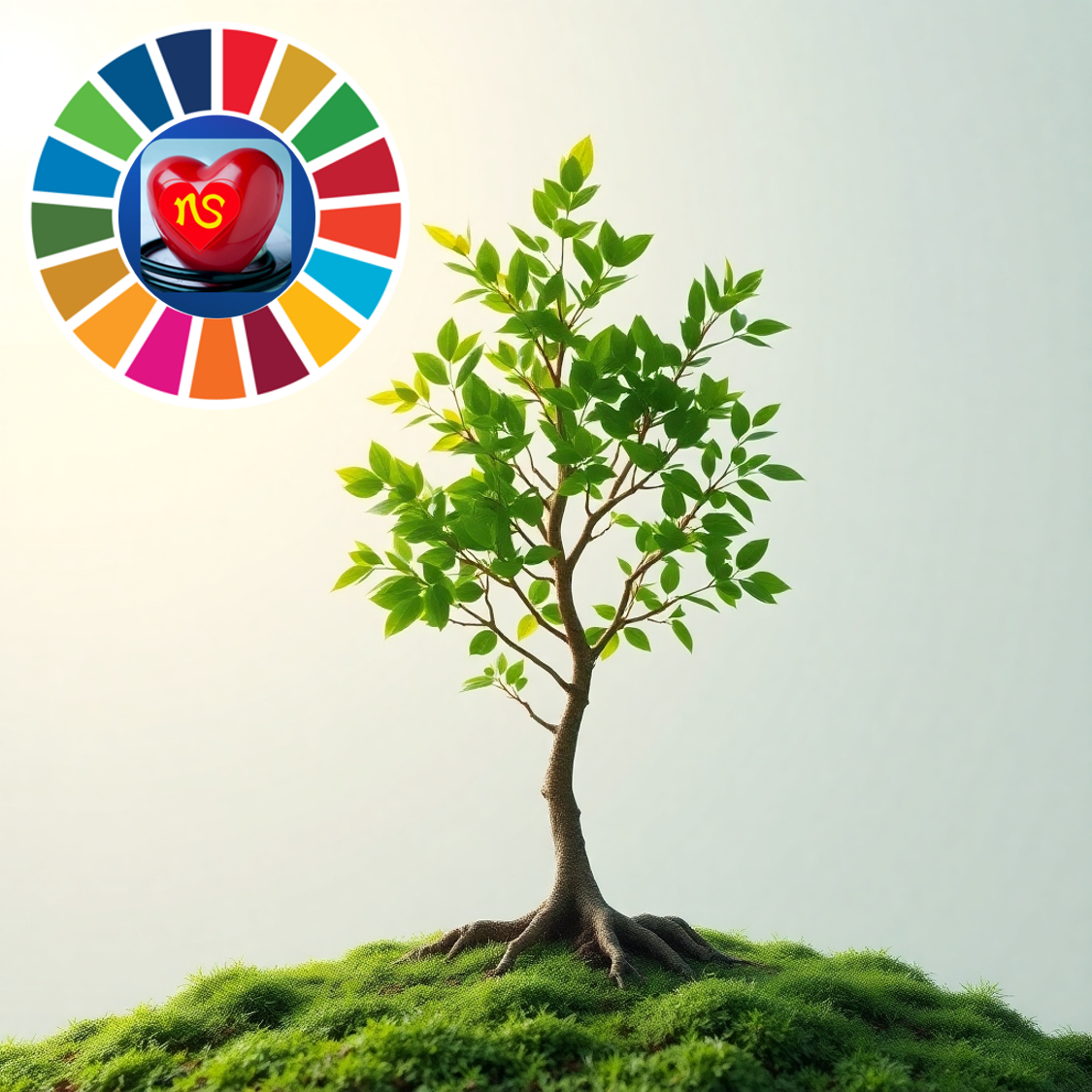  Create an image featuring a growing tree symbolizing long-term growth and sustainability. 4K resolution.