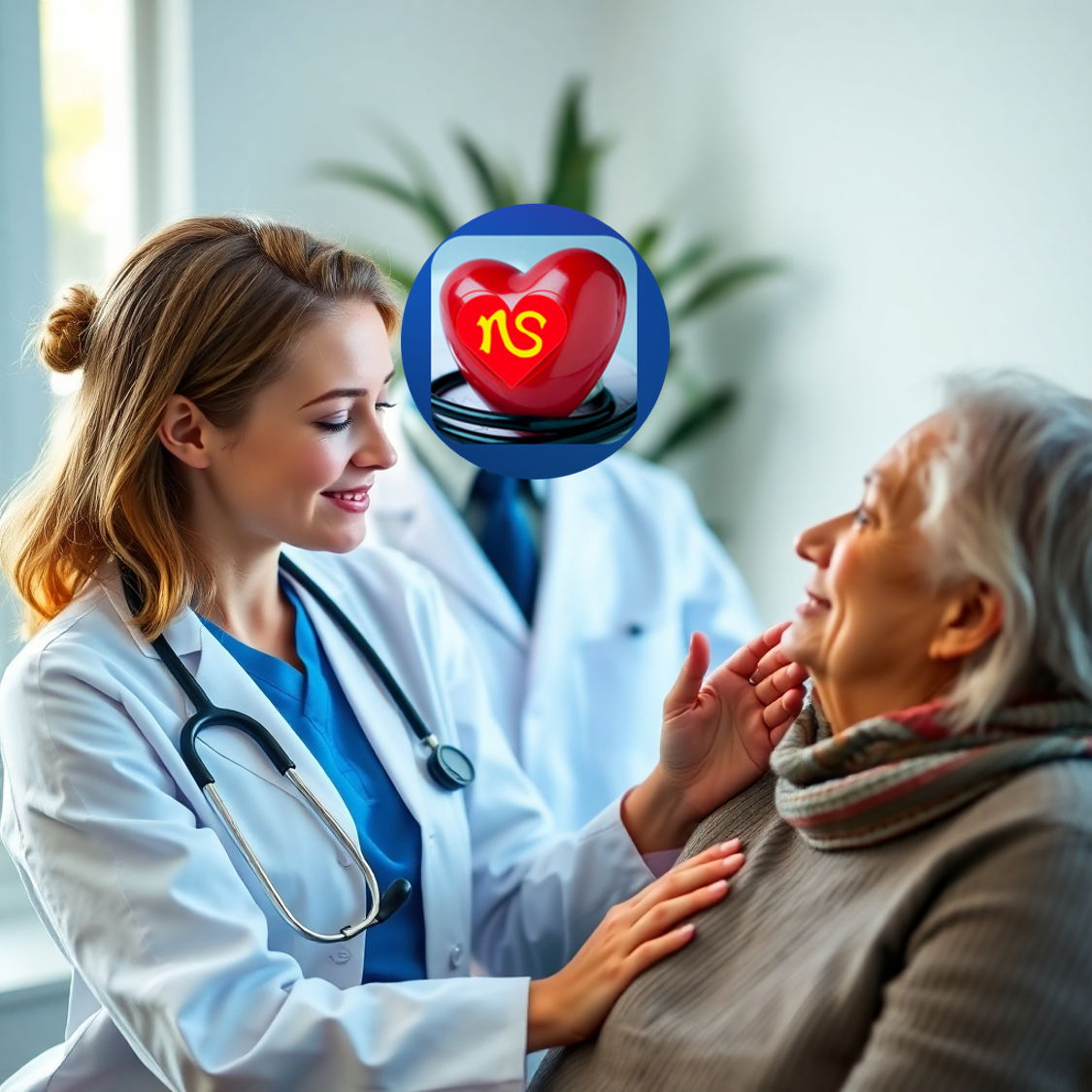 Create an image of a doctor or wellness coach interacting compassionately with a patient. 4K resolution.