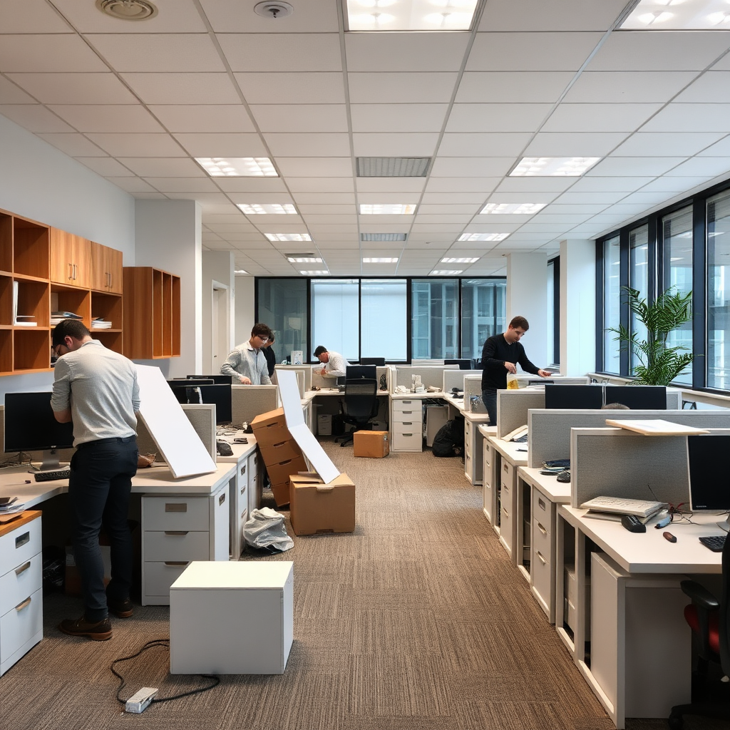Commercial office cleanout