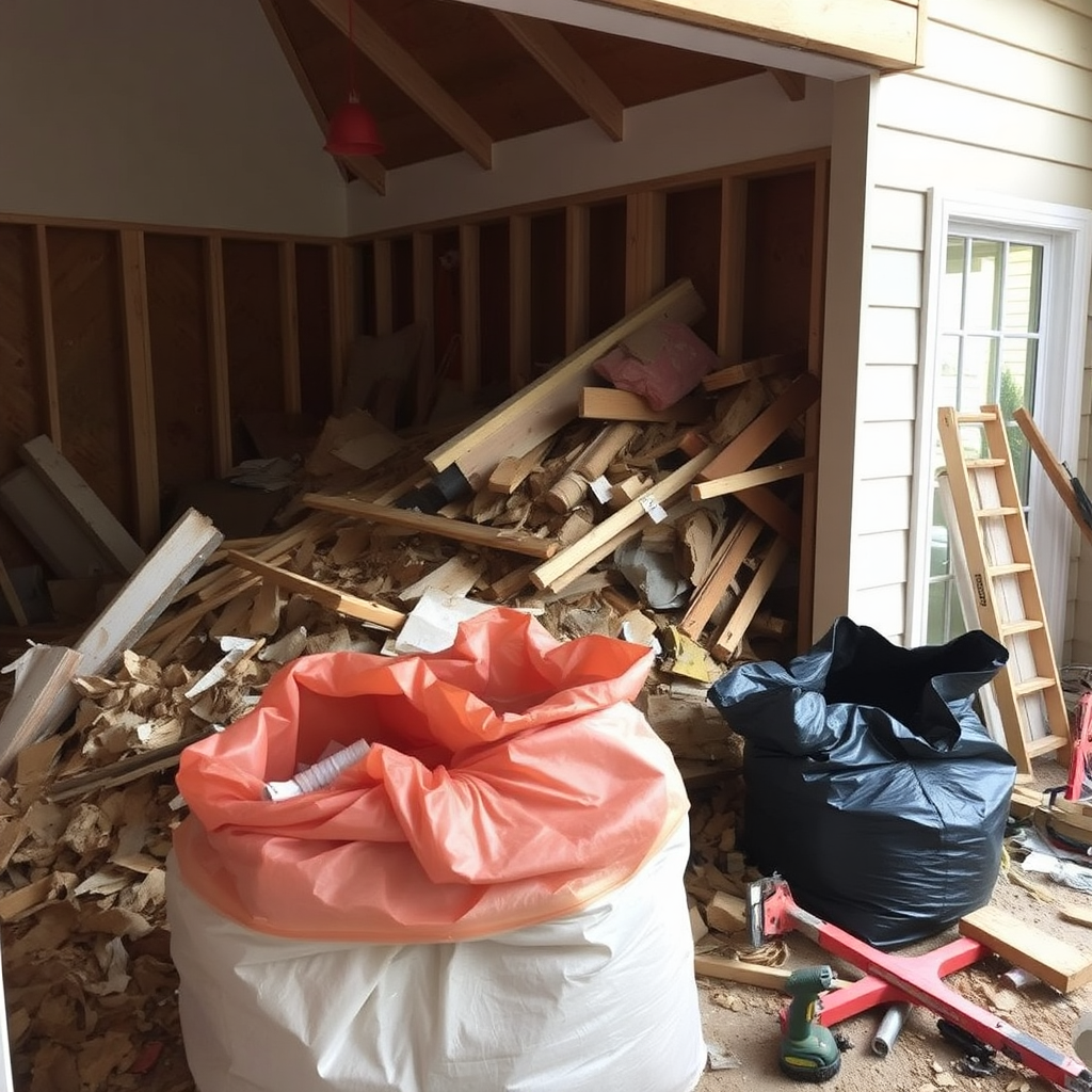 Construction debris cleanup