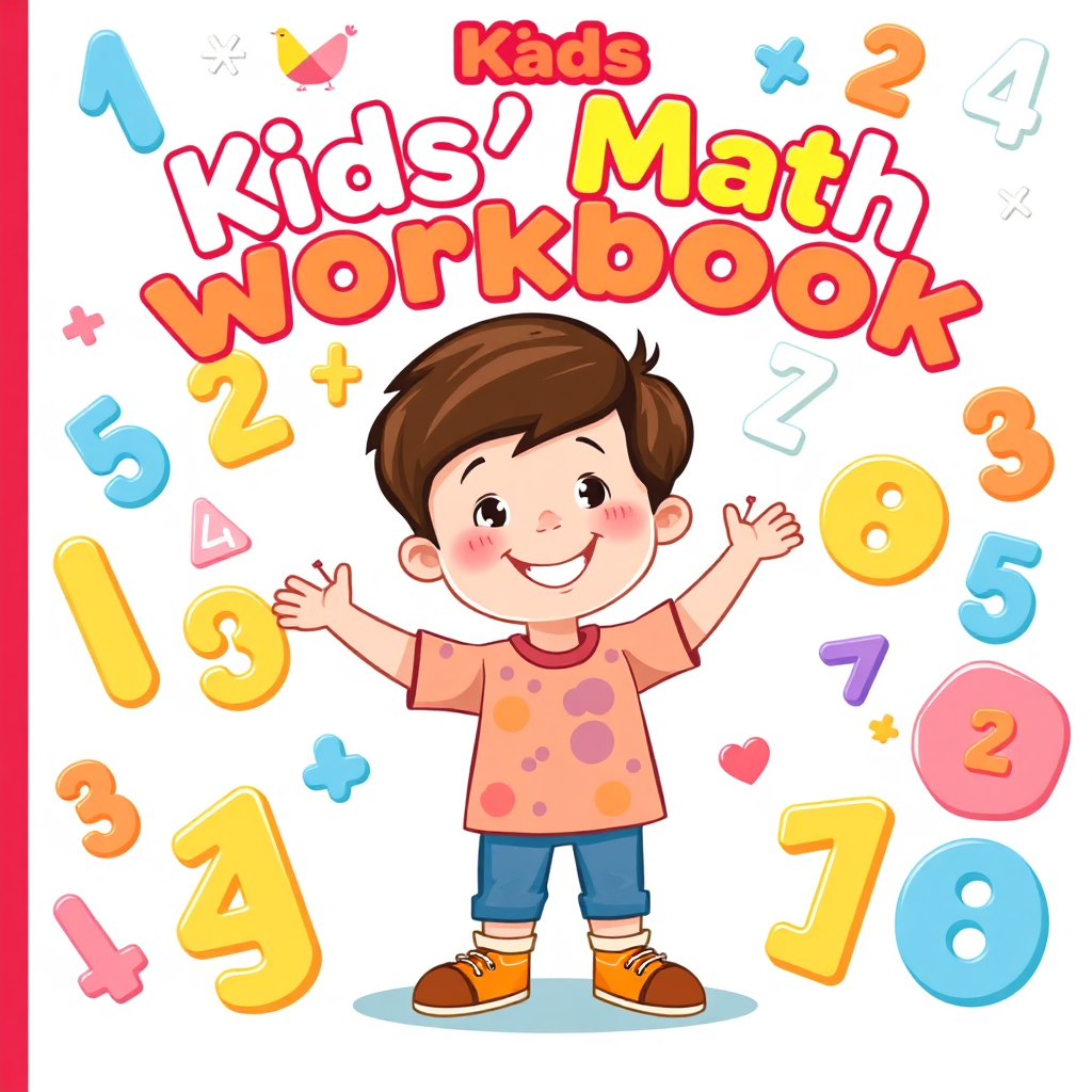 Math workbook cover illustration