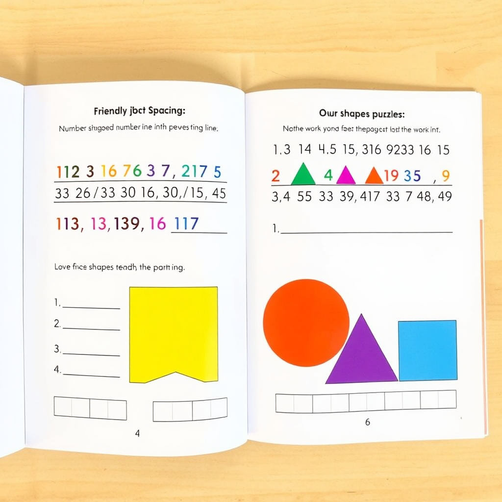 Math workbook interior preview