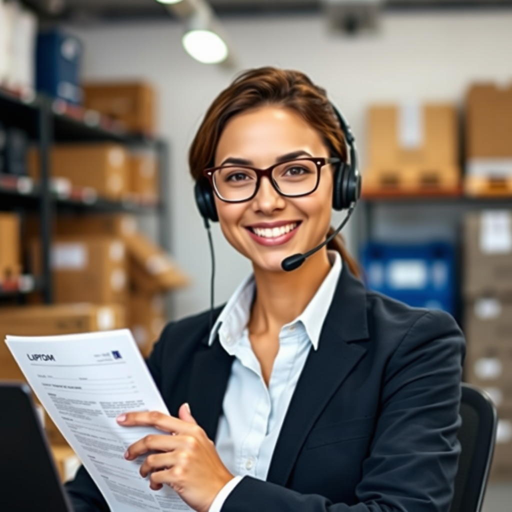 Customer support portrait placeholder