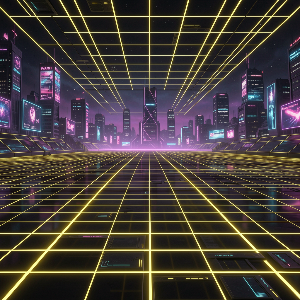 Cyberpunk Synth Grid