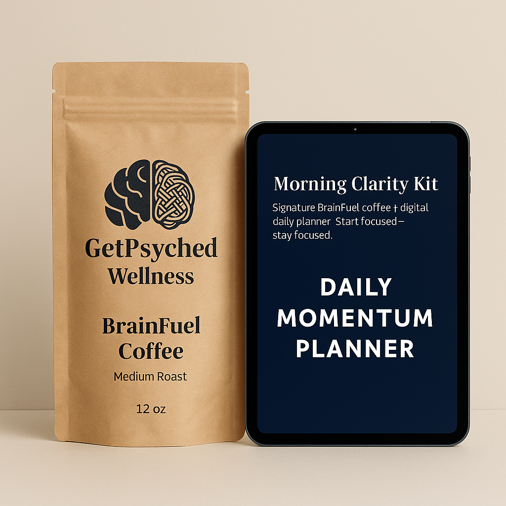 Morning Clarity Kit — BrainFuel Coffee and Digital Planner