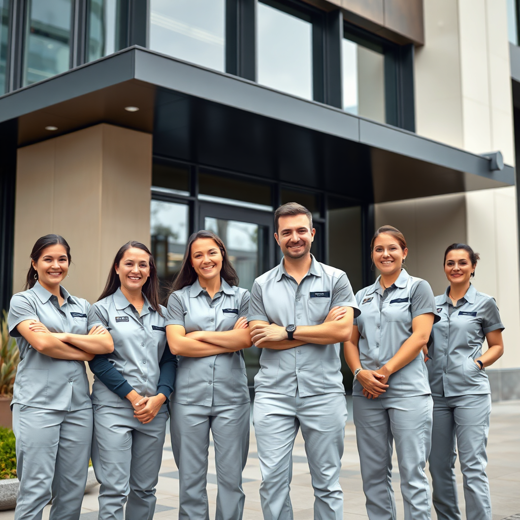 Create a photorealistic image representing Pristine Cleaners. The scene features a split composition: one side showing a cozy, inviting living room in a residential home, and the other side showcasing a clean, organized office space. The lighting is warm and inviting for the home side, and bright and efficient for the office side. The color palette uses soft, natural tones for the home and professional blues and grays for the office. A subtle, stylized logo of Pristine Cleaners is overlaid in the center. The composition should convey a sense of trust, reliability, and attention to detail. Focus on textures that emphasize cleanliness and comfort. This image is 4K resolution and should convey a sense of quality and care.