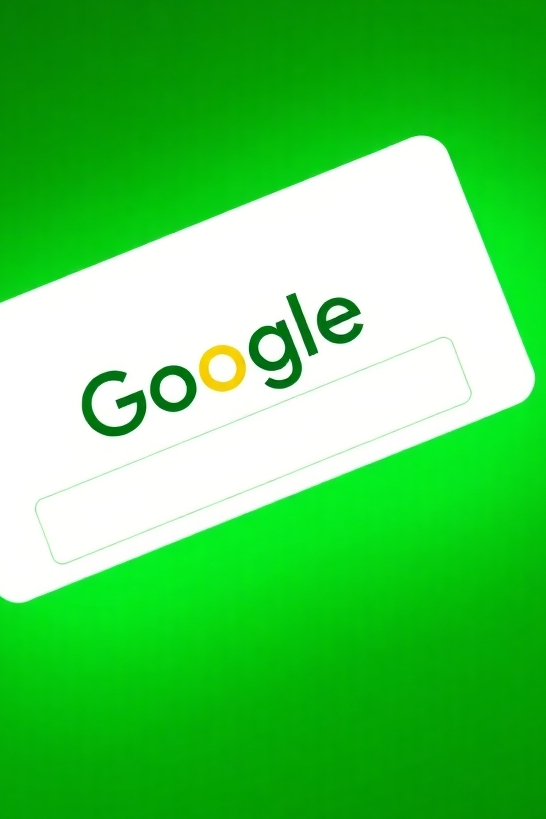 A photorealistic image of a website appearing at the top of Google search results, symbolizing the effectiveness of SEO optimization. The search results should be clean and clear, with the website prominently displayed. The lighting is bright and positive. The color palette is green and prosperous. Style: modern, SEO-focused. Technical specs: 4K resolution, high quality.