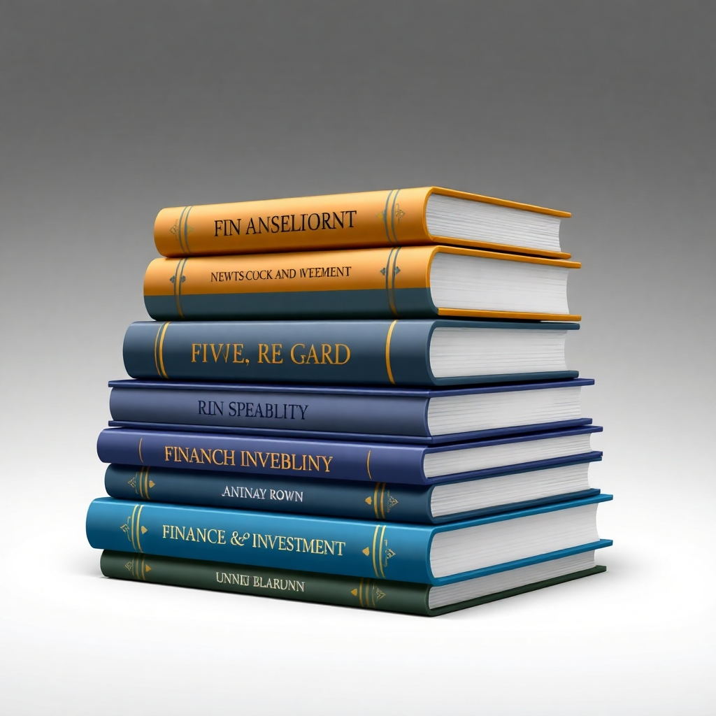 A stylized image depicting a stack of books on finance and investment, representing the depth of knowledge and expertise at 亚投财富. The books are arranged in a neat and orderly manner, symbolizing a structured and disciplined approach to financial management. The lighting is soft and focused, highlighting the titles and details of the books. The color palette is professional and sophisticated, with shades of gray, blue, and gold.