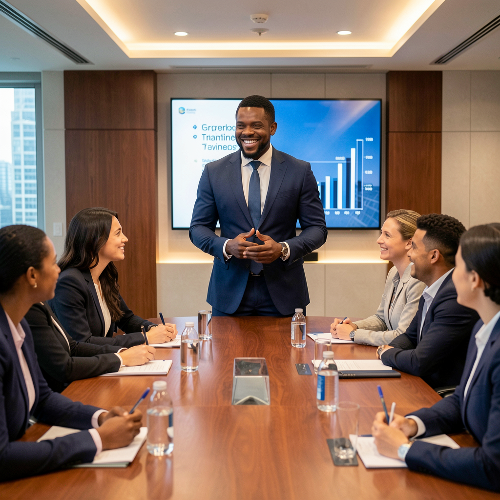 Black corporate training seminar and leadership