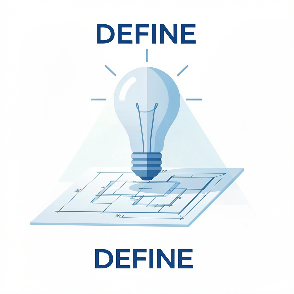 Illustration of defining project goals