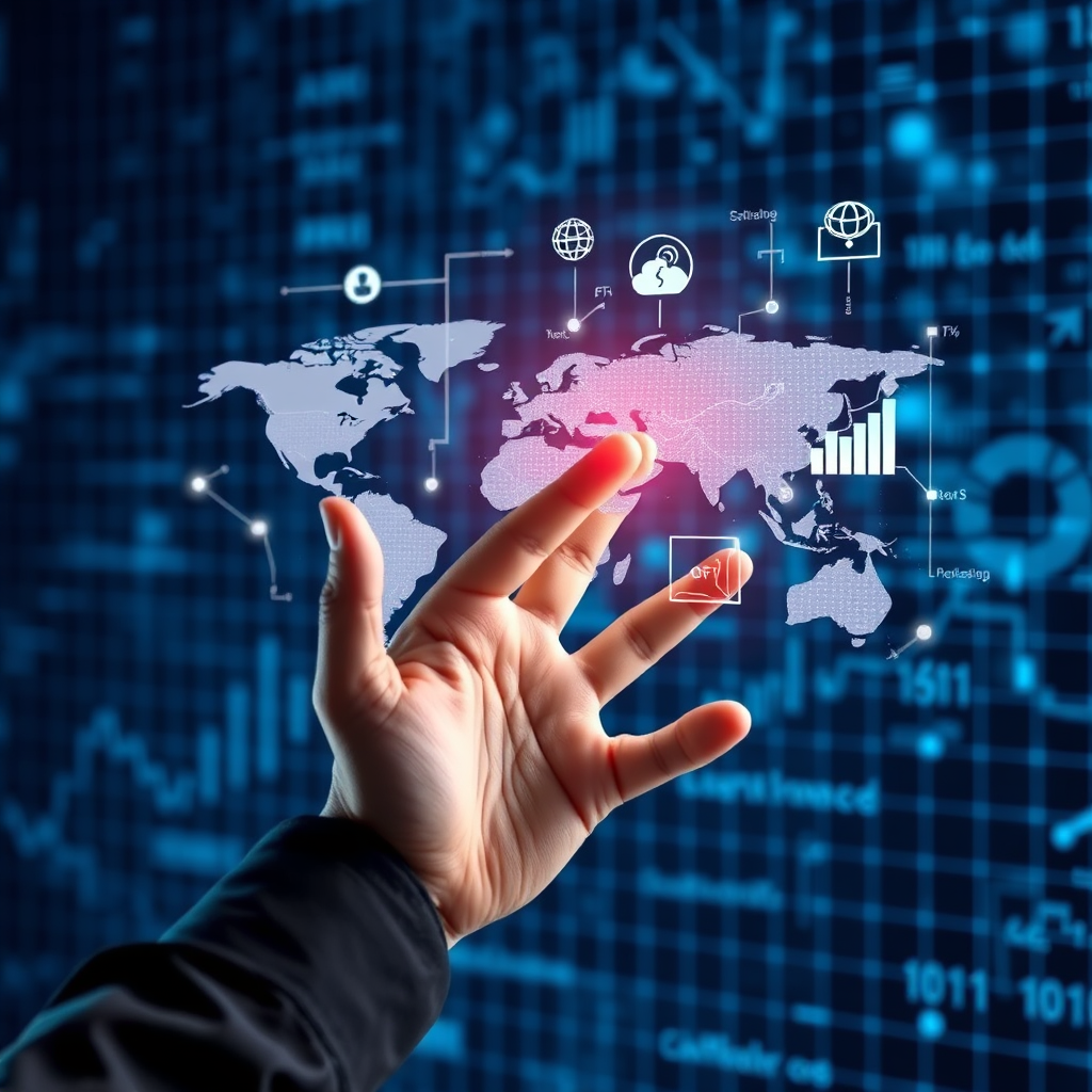 Futuristic technology interface