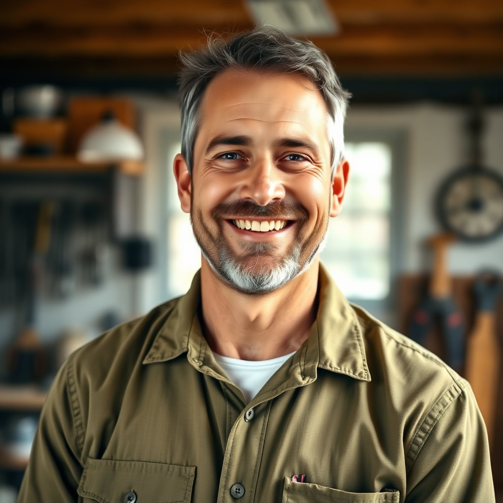 Portrait of Joe, a friendly handyman