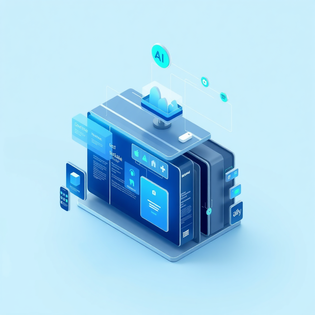 Visualize scalable solutions. The image should show a website architecture expanding and growing organically, with new features and functionalities being added seamlessly. The design should be modular and adaptable, with clear lines of communication between different components. Use a clean, modern color palette with blues and greens to convey stability and growth. Render in 4K resolution.