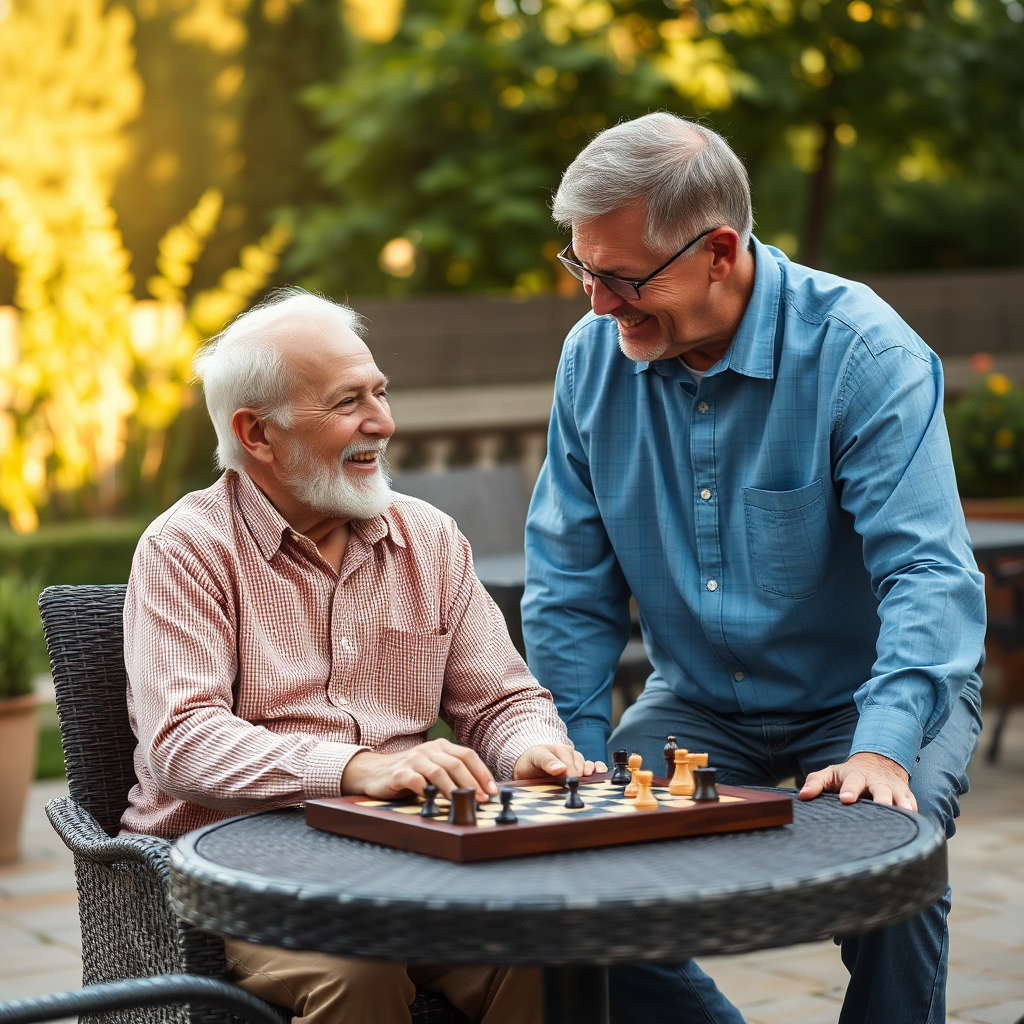 Seniors enjoying social activities