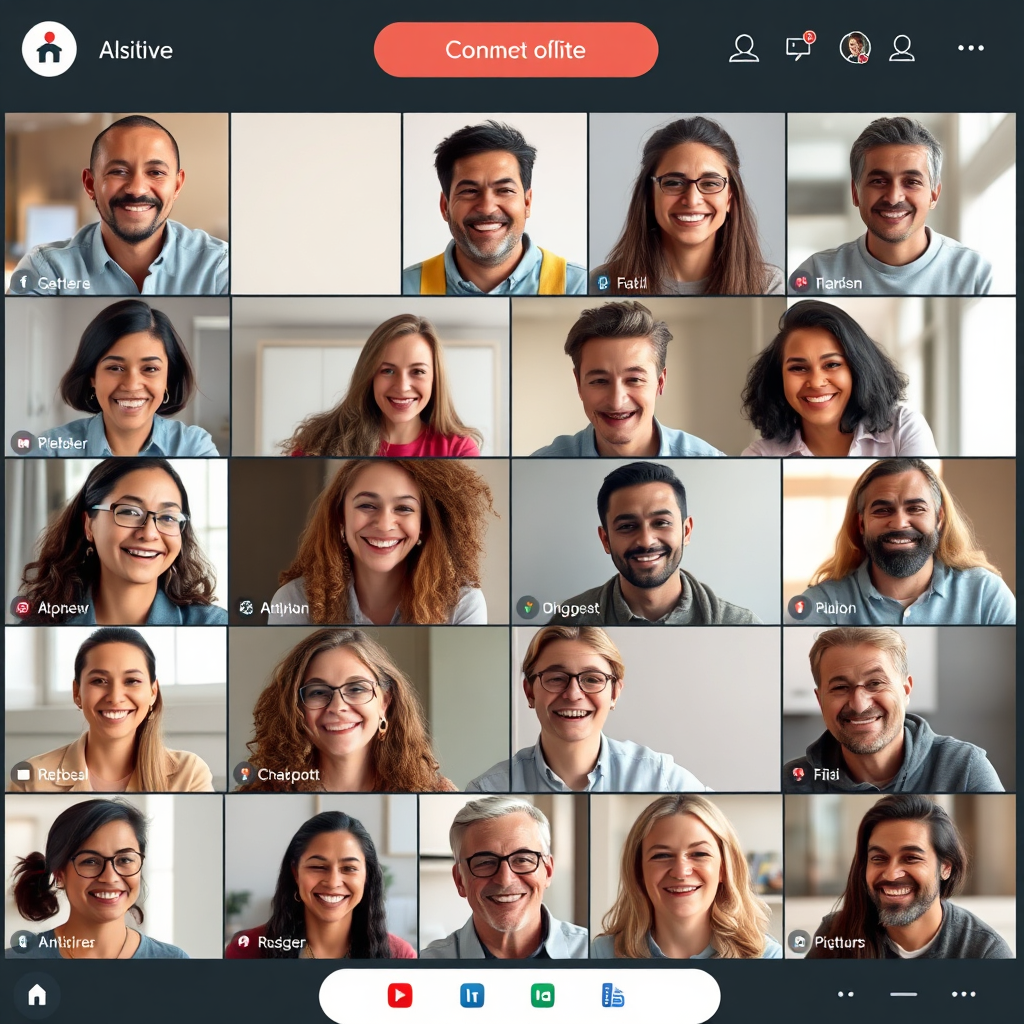 A modern office with a team of professionals working on computers, with charts and graphs on a large screen in the background. The scene should convey efficiency and organization.