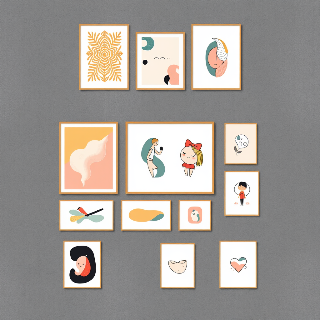 Showcase of diverse artistic designs for Vajid Designs