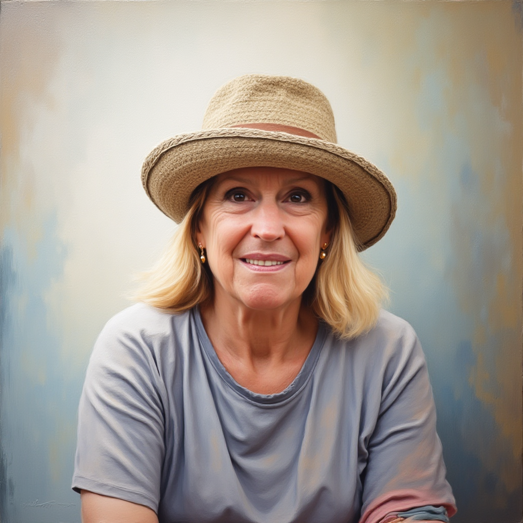 A close-up shot of an oil portrait capturing the unique character of an elderly man, with wrinkles and expressive eyes. Soft, diffused lighting emphasizes the depth and emotion. Style: Realistic and expressive. Technical specs: 4K resolution, high detail focusing on facial features and emotions.