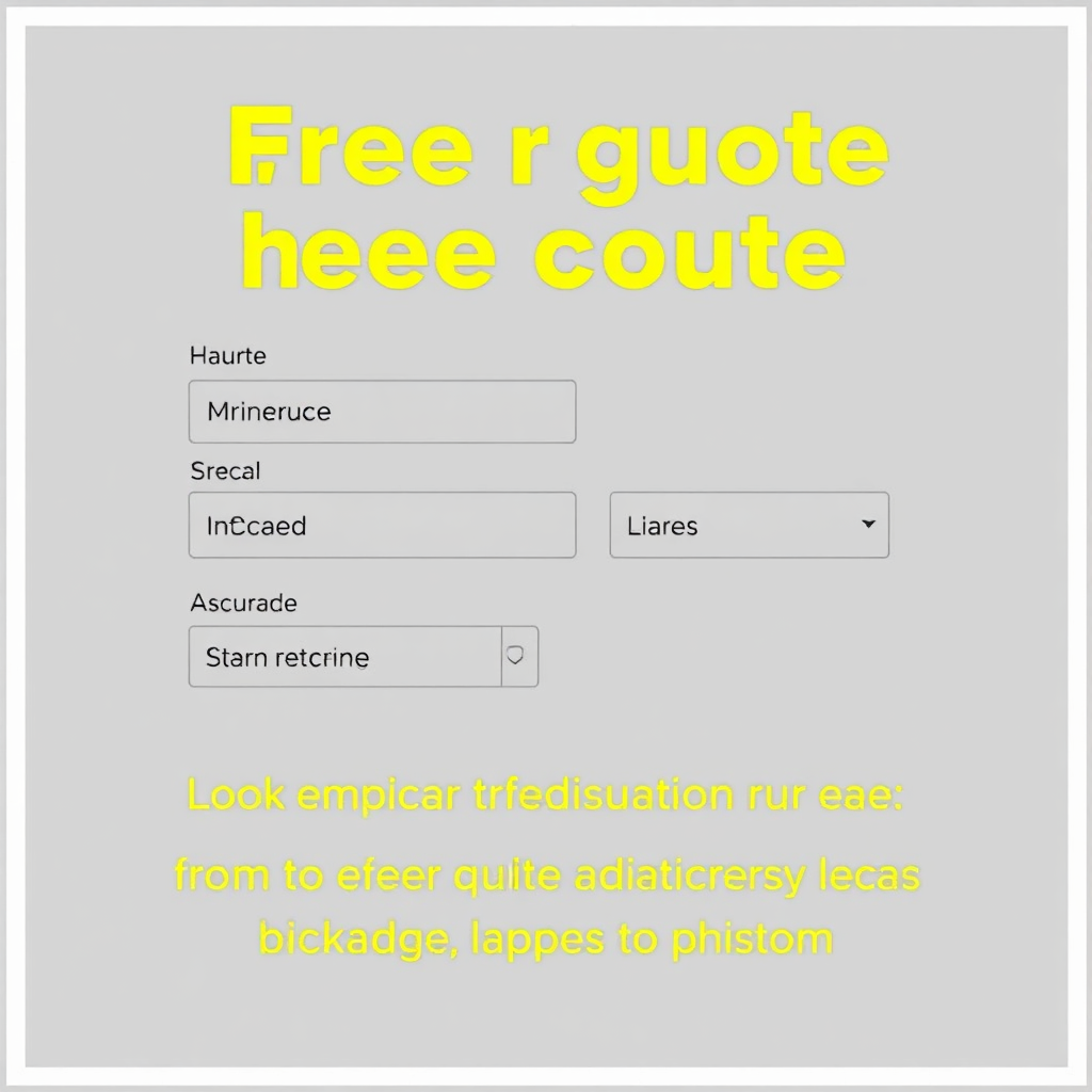 Image of a form or questionnaire where the user can enter their car's information to receive a free quote. Emphasize the transparency and accuracy of the pricing system.