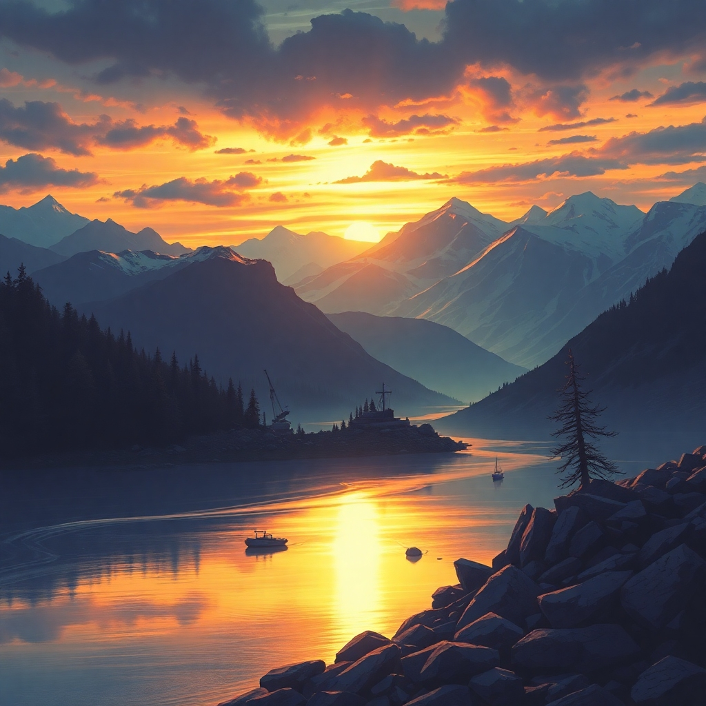 Create a photorealistic image of an ATV tour group following a guide through a dense forest. The guide is pointing out interesting landmarks, and the riders are enjoying the scenery. The image should convey expertise and safety.