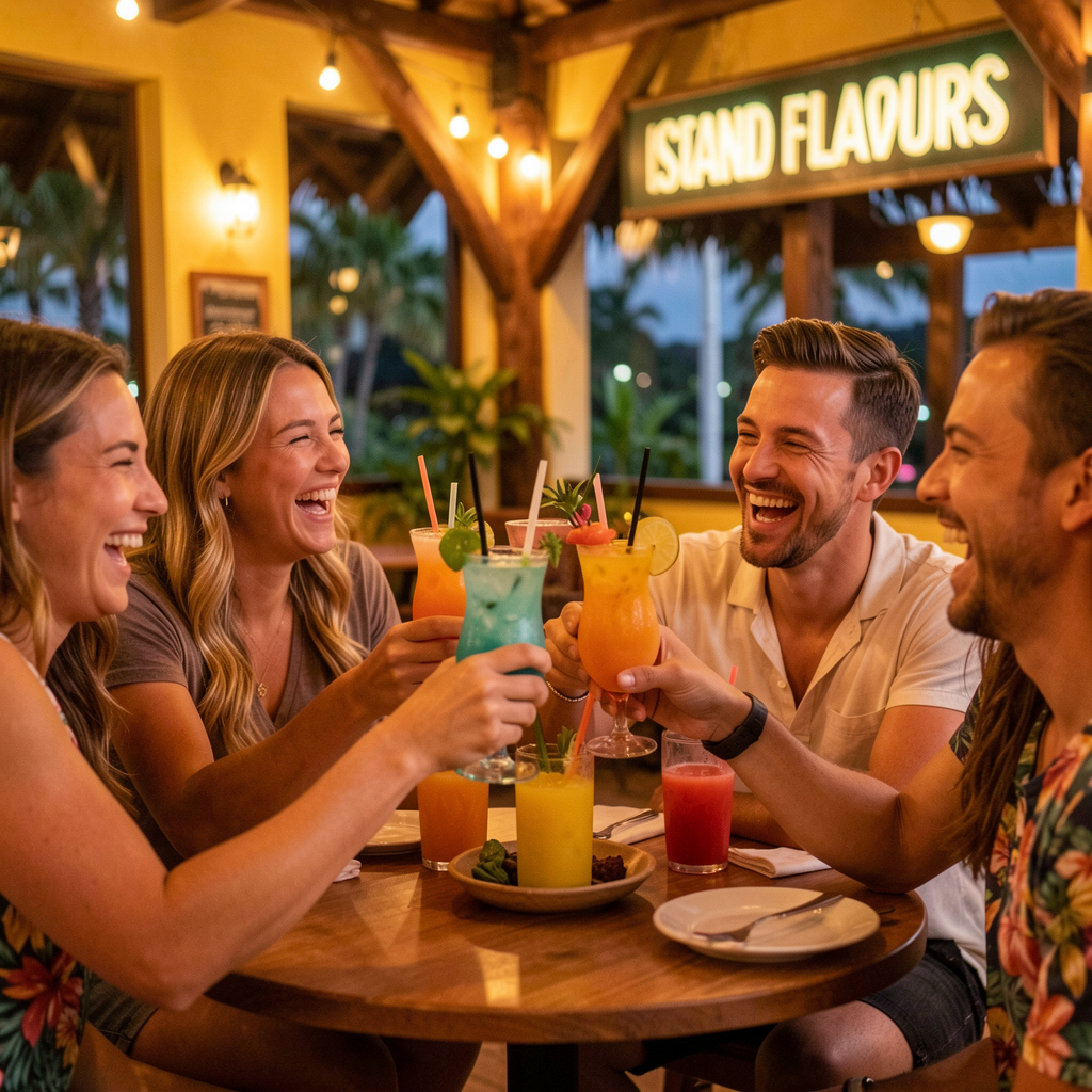 Friends toasting with cocktails
