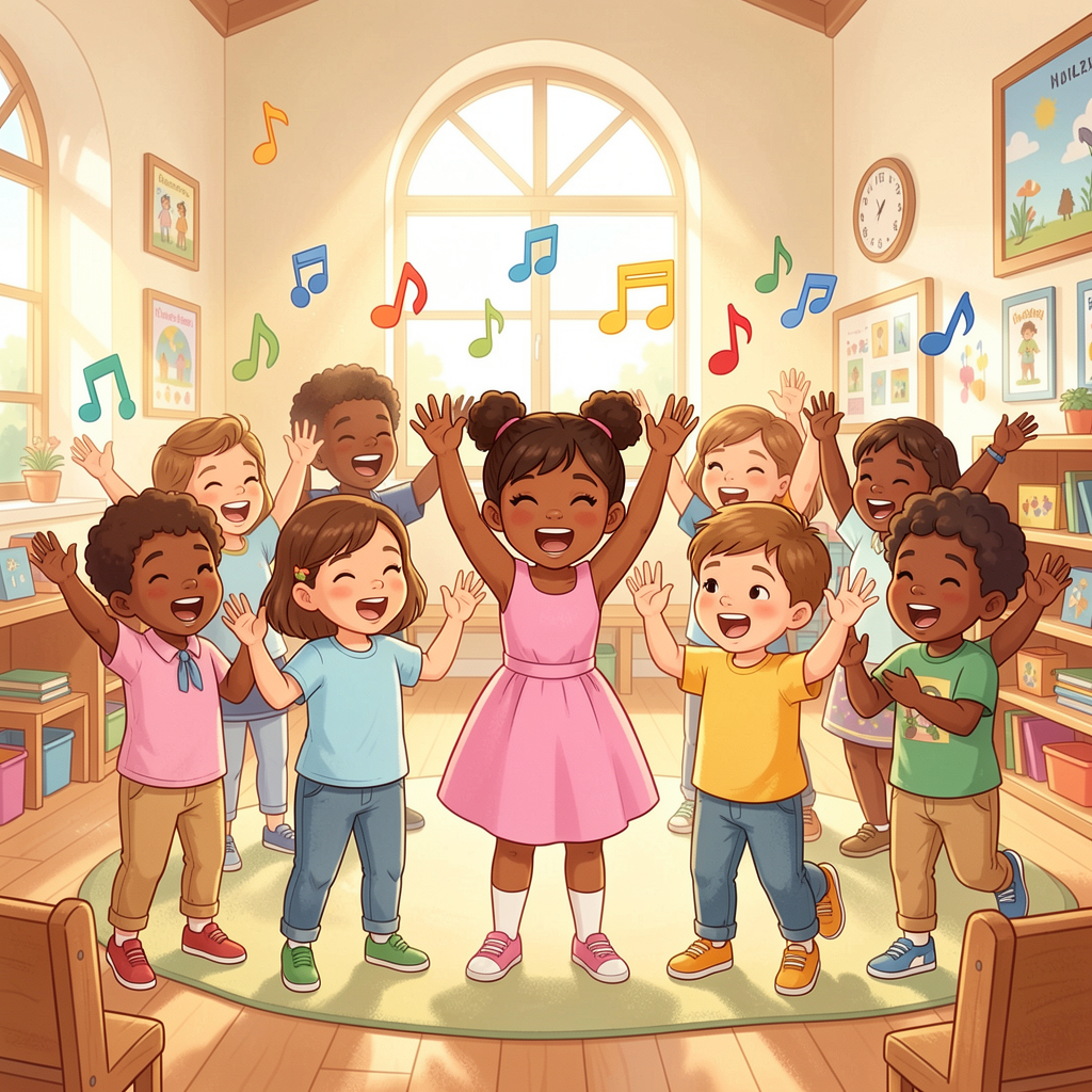 Children singing John 3:16 song
