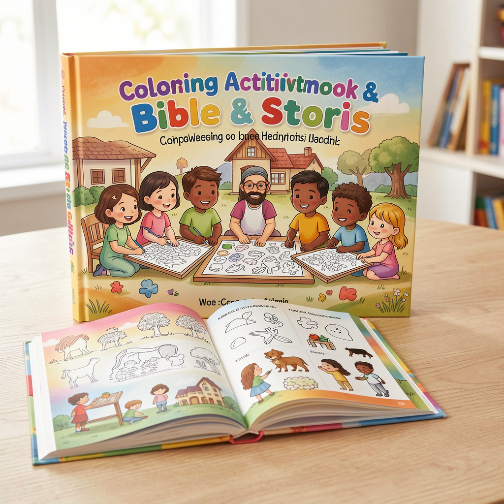 Bible-themed activity book