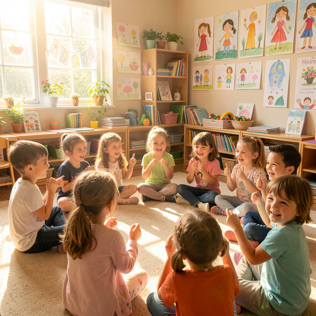 Children singing the Counting Song