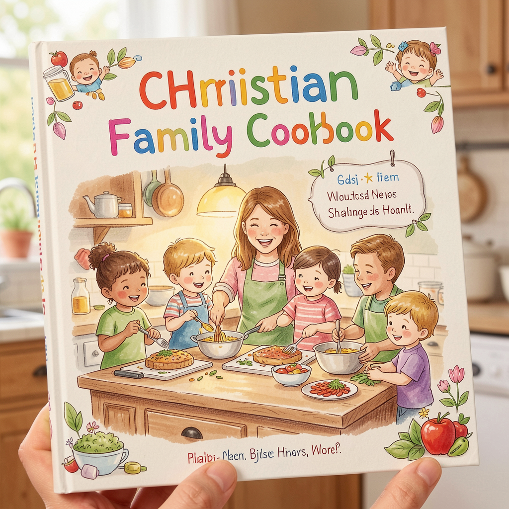 Christian family cookbook cover