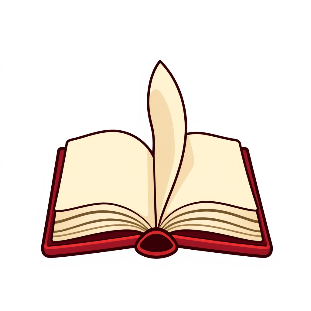 Open book clipart