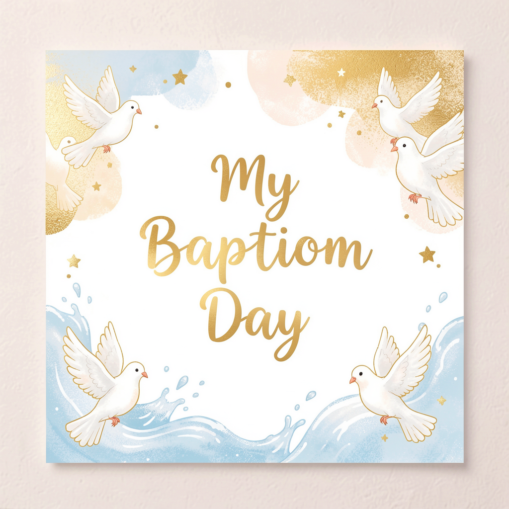 Baptism keepsake print
