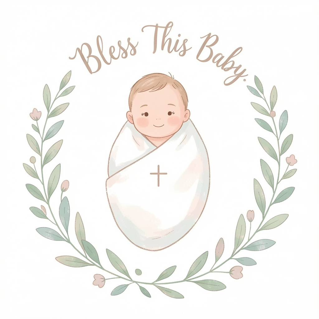 Baby blessing print
