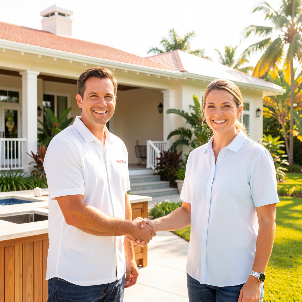 Construction Manager Shaking Hands With Client