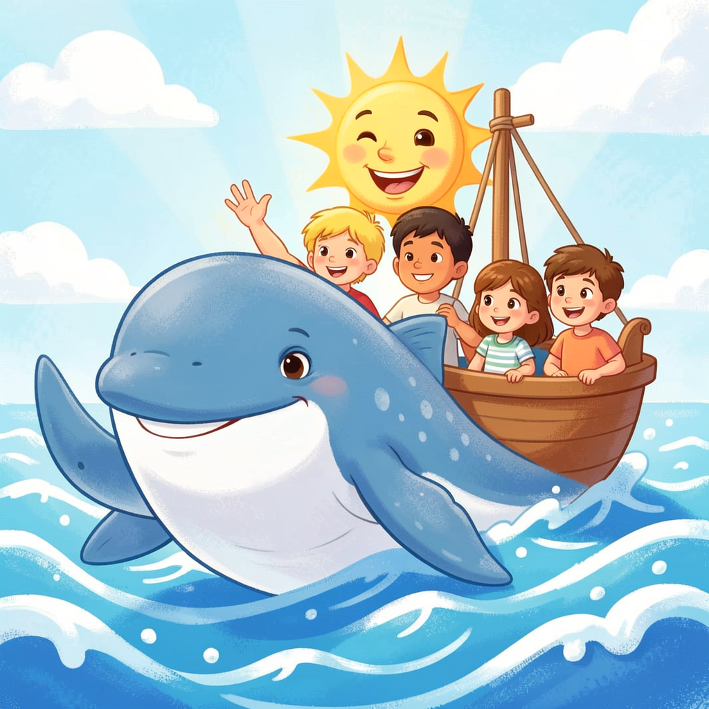 Jonah and the whale cartoon