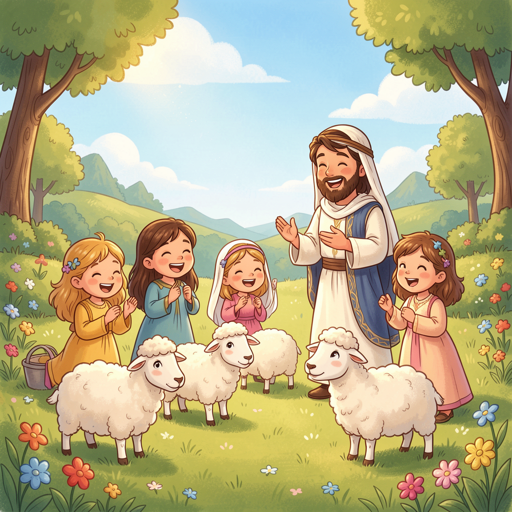 Children singing Psalm 23 song
