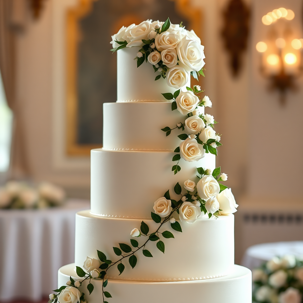 Elegant wedding cake