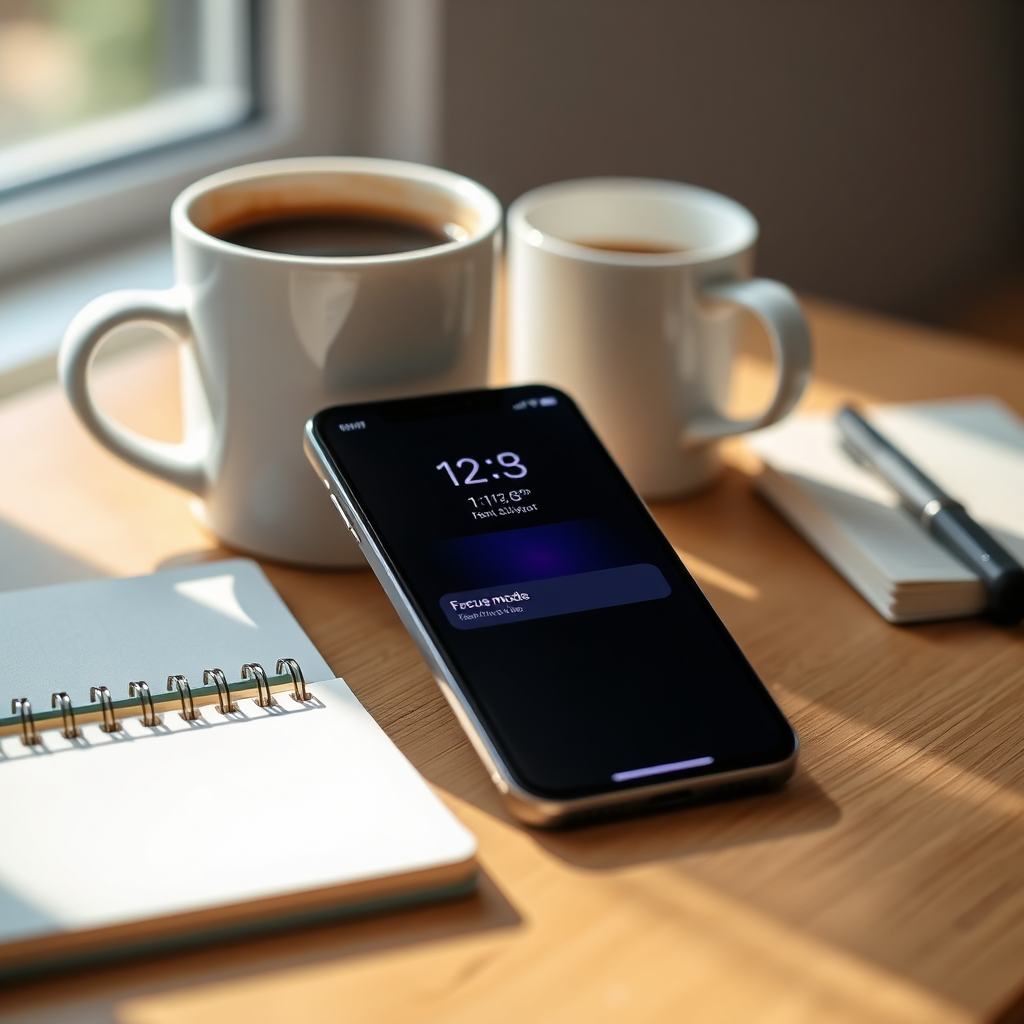 Small Aurora screen thumbnail showing focus mode timer and task list