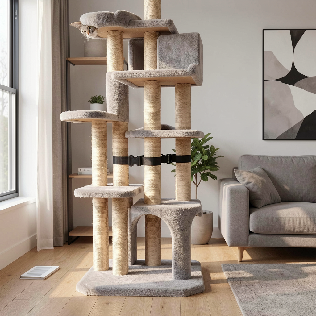 Cat Tower Anti-Topping Safety