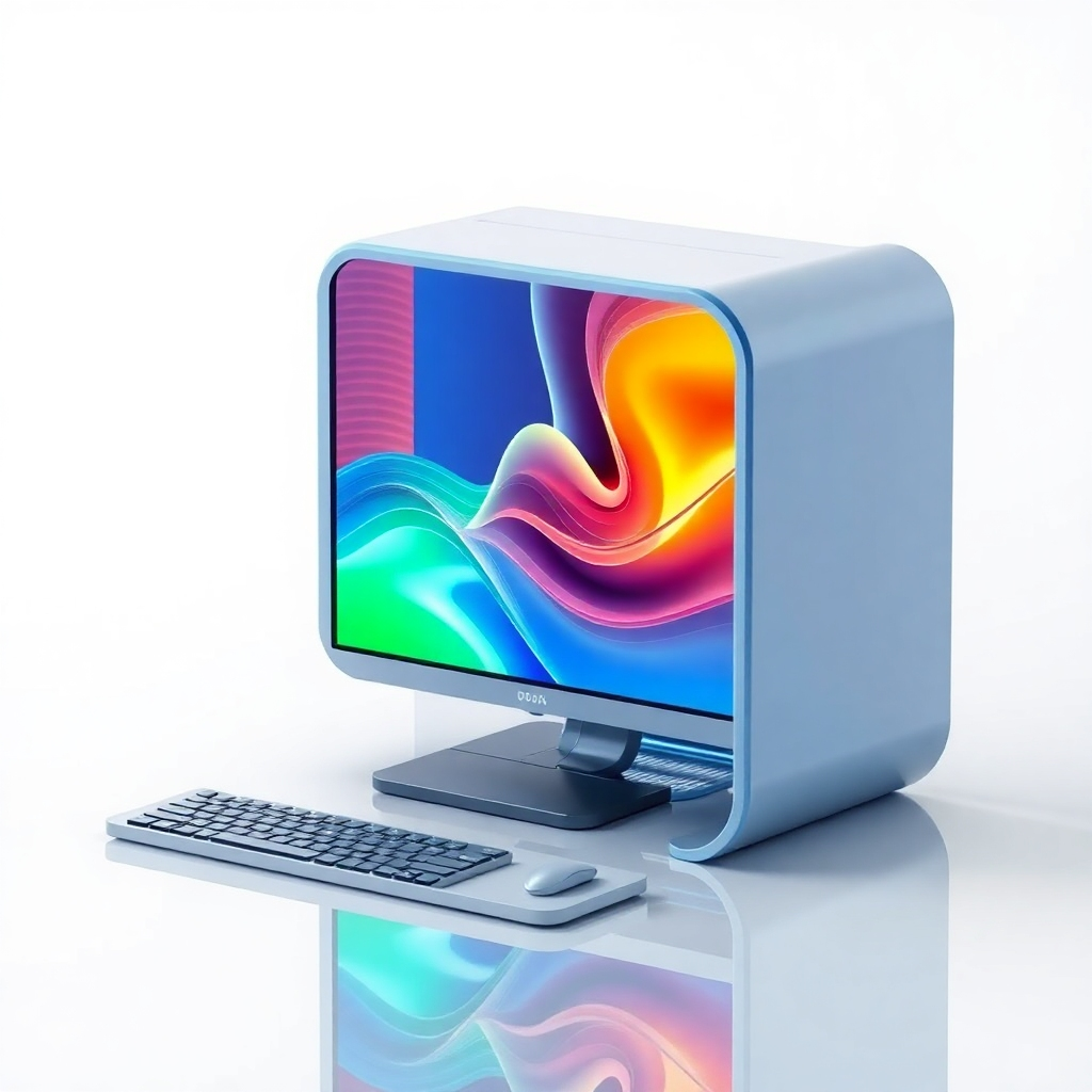 Cree una imagen estilizada de una pantalla digital que muestre una red de dispositivos conectados, cada uno con un icono brillante que represente una campaña digital exitosa. La pantalla debe estar rodeada de flujos de datos y símbolos tecnológicos. La iluminación debe ser brillante y enérgica. La paleta de colores debe ser moderna y vibrante, utilizando azules, morados y naranjas. La imagen debe transmitir la idea de que VALE crea un impacto digital continuo. Utilice un estilo de arte digital. Resolución 8k.