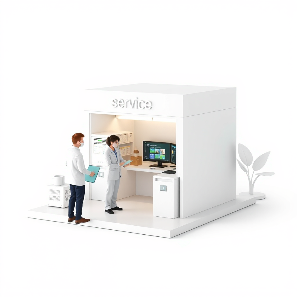 Una ilustración estilizada que muestra un conjunto integral de servicios digitales, que incluyen computación en la nube, análisis de datos, ciberseguridad y marketing digital. Los servicios están representados por iconos interconectados, que simbolizan la perfecta integración de las soluciones. La paleta de colores debe ser moderna y profesional, reflejando la experiencia y confiabilidad de los servicios. La imagen global debe transmitir el mensaje de que la empresa ofrece una solución completa e integrada para la transformación digital.