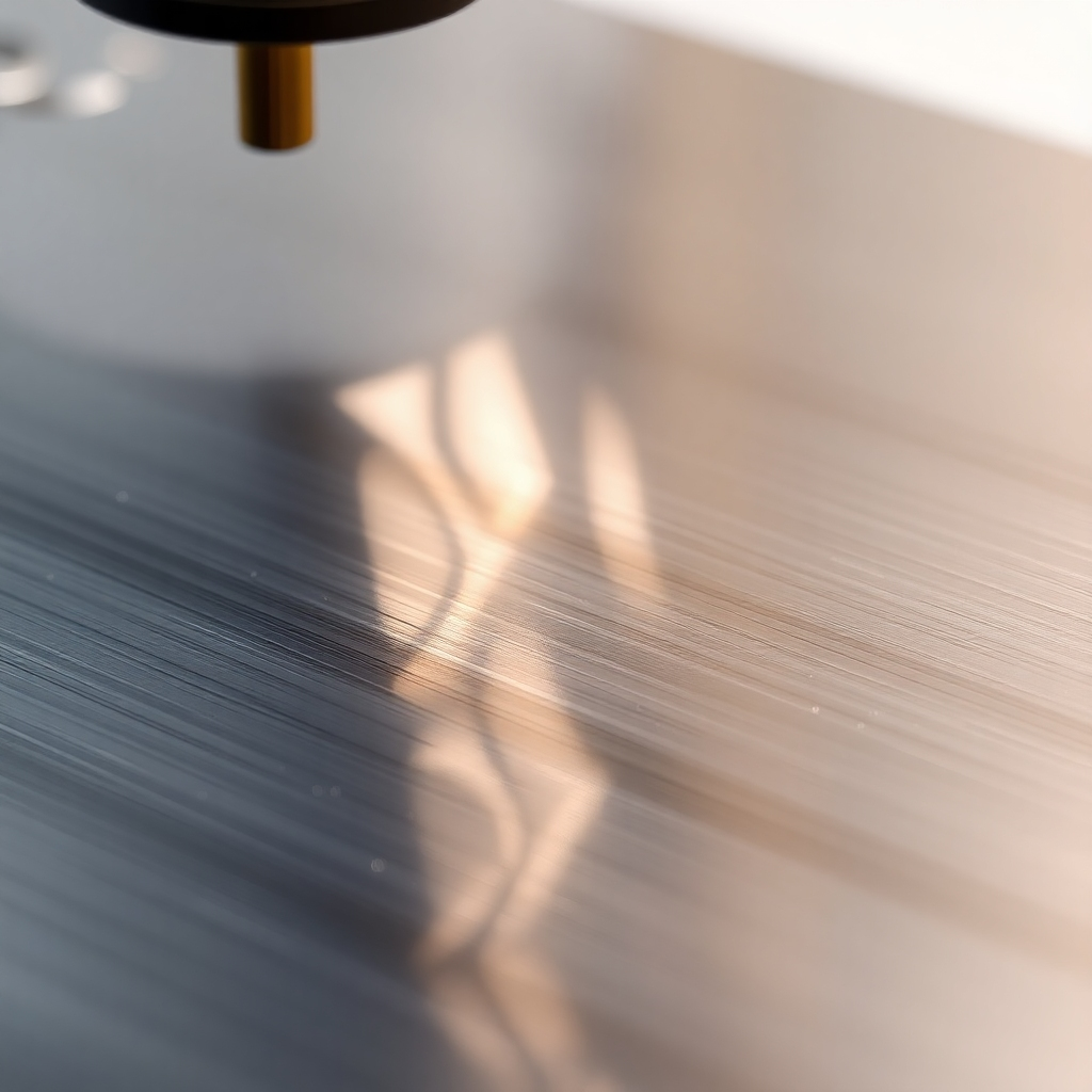 Display a close-up shot of a beautifully engraved product showcasing intricate detailing and a smooth finish. Highlight the craftsmanship by capturing the texture of the material, while soft lighting reflects off the engraved areas, creating a stunning visual effect. The background should be subtly blurred to maintain focus on the product, emphasizing quality and attention to detail. This image should convey the result of using advanced CNC engraving technology.