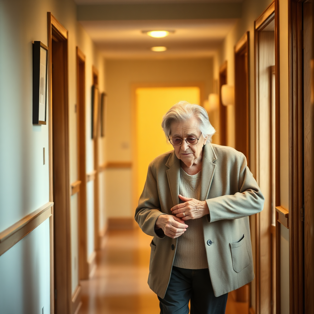 Care moment with warm, respectful assistance in a premium home setting