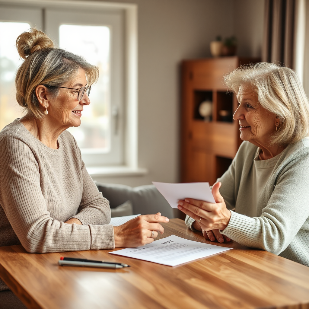 Editorial image representing dependency levels and care planning with warm, calm visuals