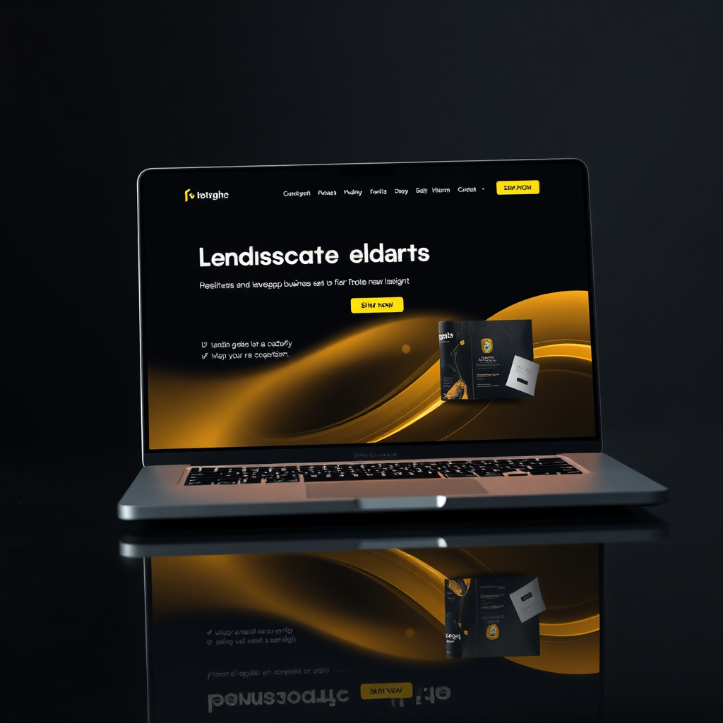 Diseño web profesional en laptop