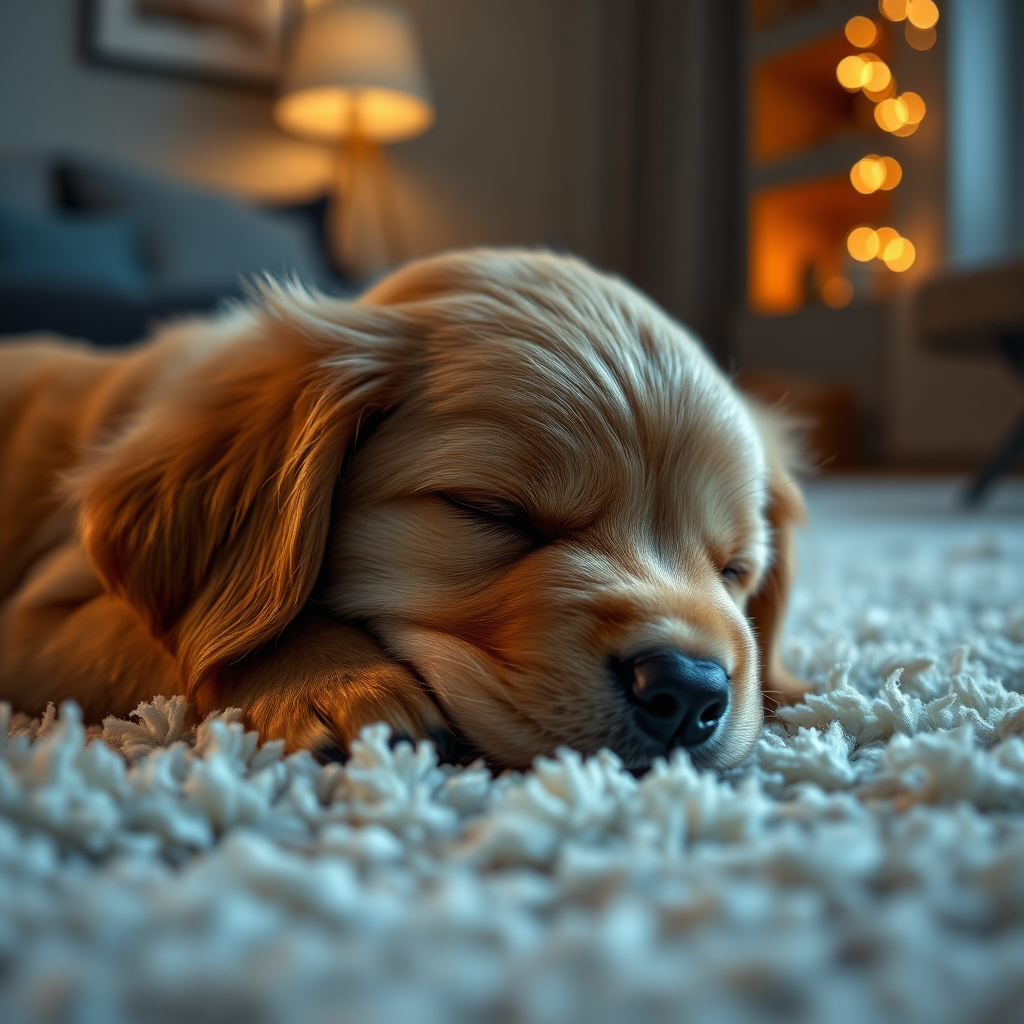 Cachorro durmiendo plácidamente