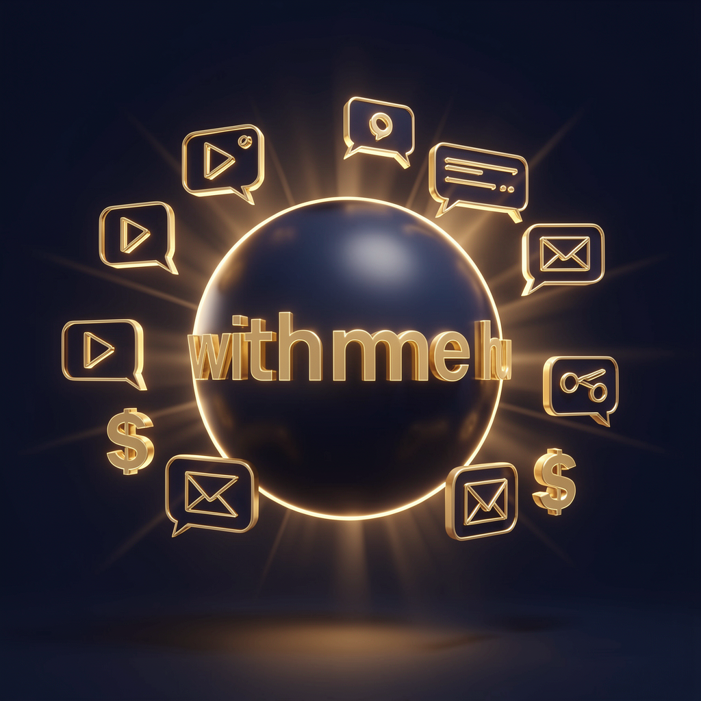Abstraktes Symbol für den withme All-In-One Creator Hub