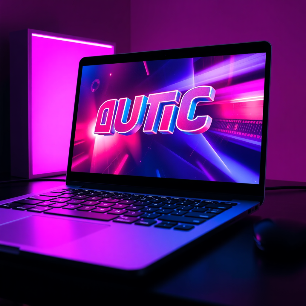 Moderne Präsentationssoftware Interface auf Laptop